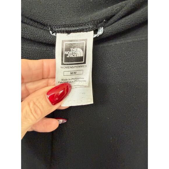 The North Face TKA100 black medium fleece straight leg sweatpants womens - Picture 4 of 8